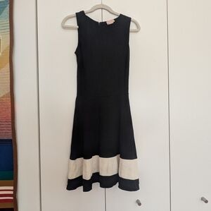 H&M Black And White Sleeveless Dress